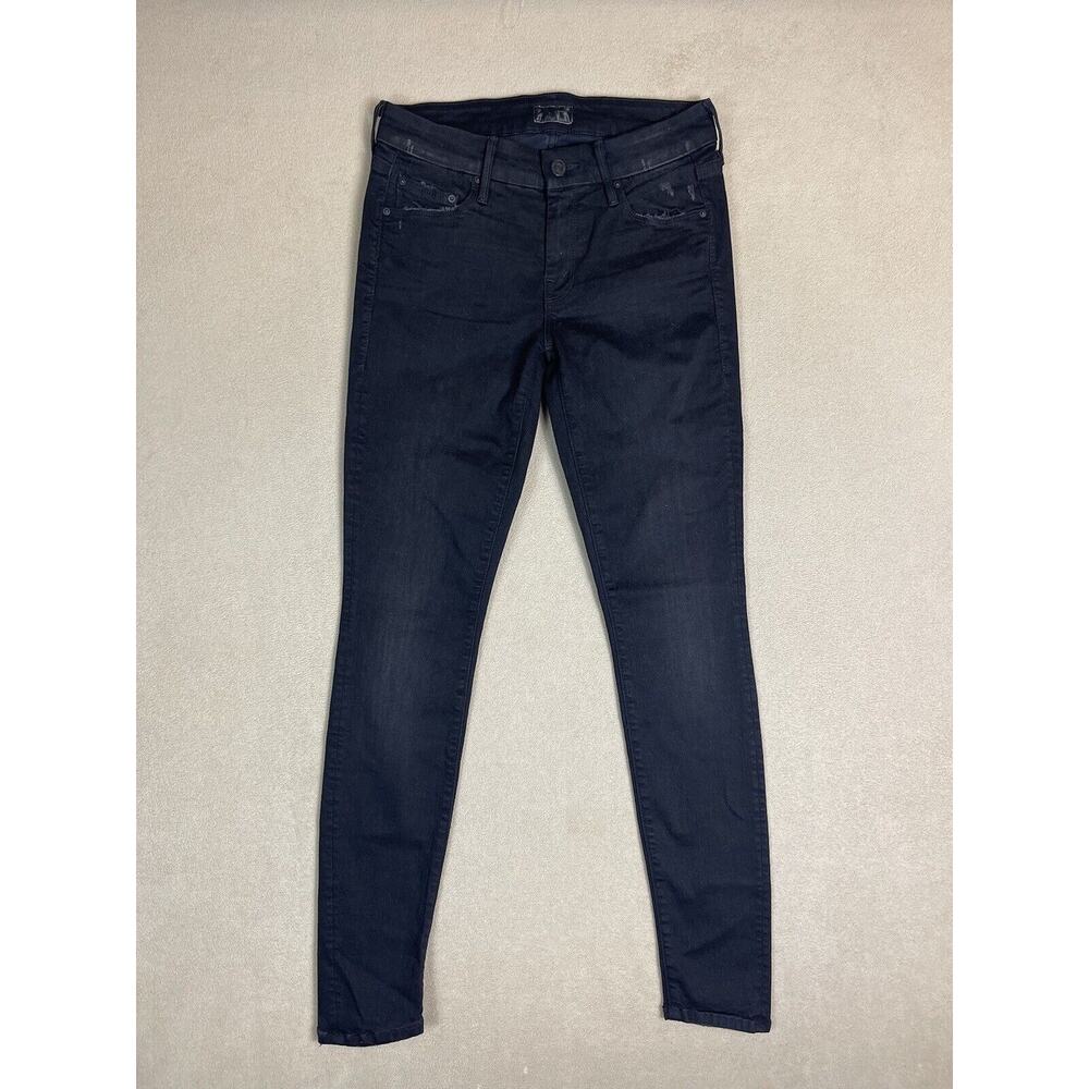 Mother Jeans Womens 26 Black The Looker Nine Lives‎ Casual Skinny Adult